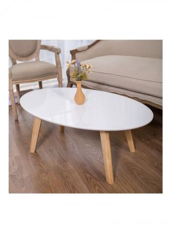 Small Coffee Table White/Brown
