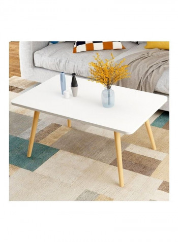 Small Coffee Table White/Brown