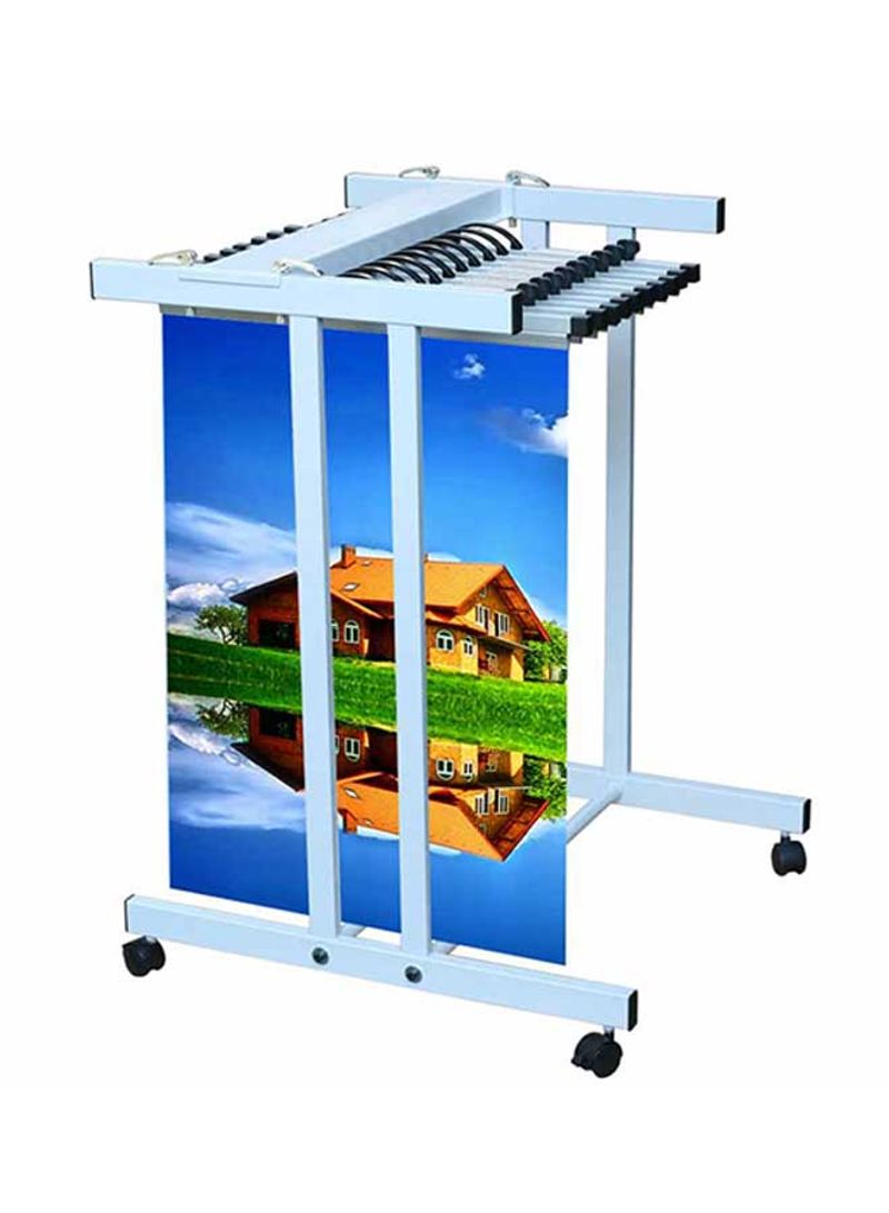 Front Loading Drawing Trolley NL-A1 Silver/Black 750x1000x760millimeter