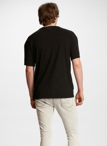 Misfit Printed T-Shirt Black/Blue/Red