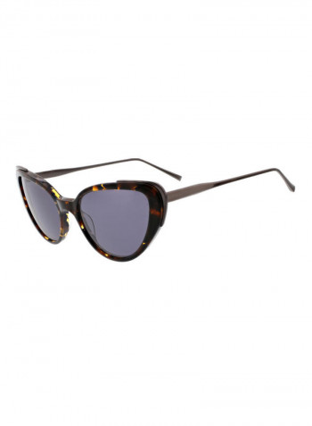 Women's Delphine Sunglasses Broad Cateye With Metal Inlay