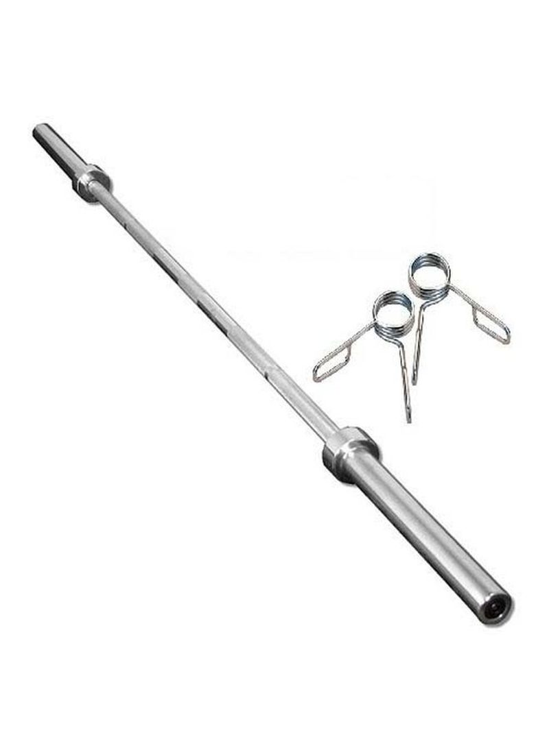 3-Piece Olympic Barbell With Collars 60inch