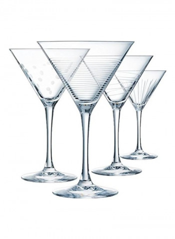 4-Piece Glasses Clear