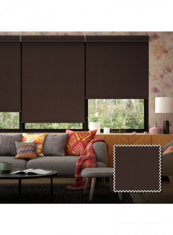 Single Sunset Roller Blackout Window Shade Brown 160x240cm