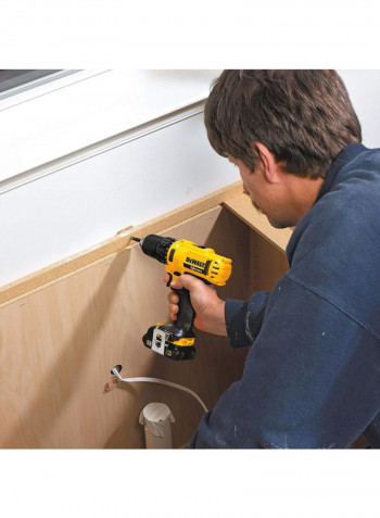 Handheld Cordless Drill Driver Tool Set 180W Yellow/Black