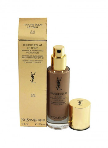 Touche Eclat Le Teint Radience Awakening Foundation SPF22 BR40 Cool Sand