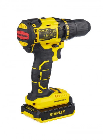 Cordless Brushless Drill Driver Yellow/Black 203x185x80millimeter