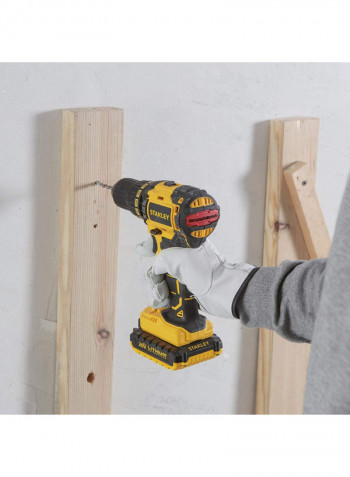 Cordless Brushless Drill Driver Yellow/Black 203x185x80millimeter