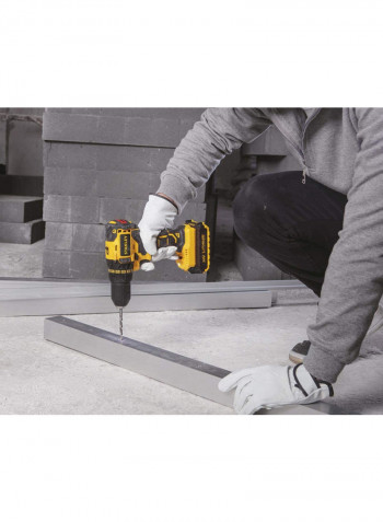 Cordless Brushless Drill Driver Yellow/Black 203x185x80millimeter