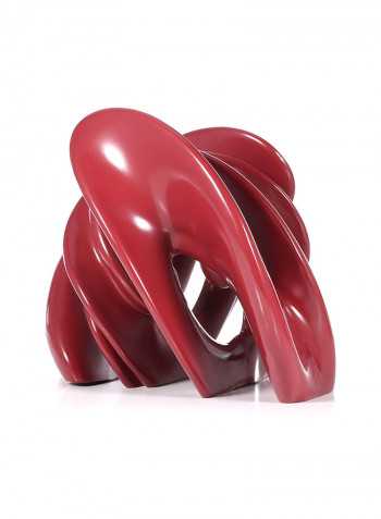 Shuttle Time Tunnel Abstract Resin Statue Red 3449g