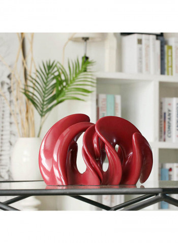 Shuttle Time Tunnel Abstract Resin Statue Red 3449g