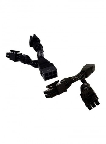 HP 6P To Dual-6P GFX Power Adapter Cable Black