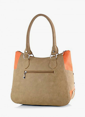 Polyester Blend Shoulder Bag Orange