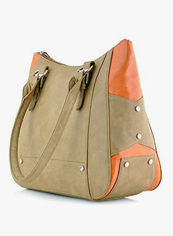 Polyester Blend Shoulder Bag Orange