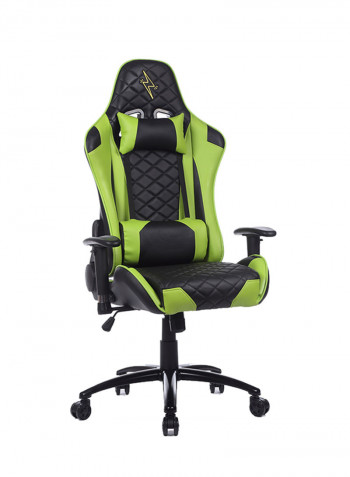 Adjustable Gaming Chair With Lumbar Cushion Green/Black