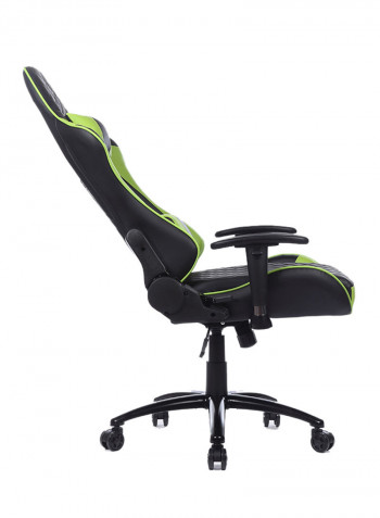 Adjustable Gaming Chair With Lumbar Cushion Green/Black