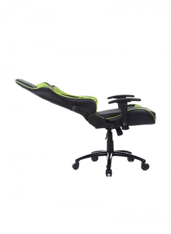 Adjustable Gaming Chair With Lumbar Cushion Green/Black