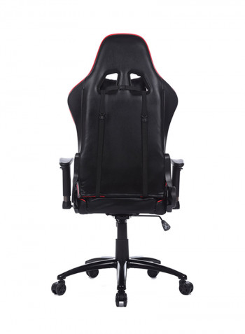 Adjustable Gaming Chair With Lumbar Cushion Red/Black