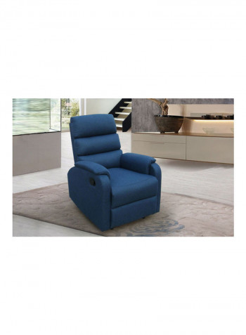 Sergio 1-Seater Recliner With Rocker Blue 98 x 71 x 95cm