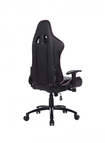 Adjustable Gaming Chair With Lumbar Cushion Pink/Black
