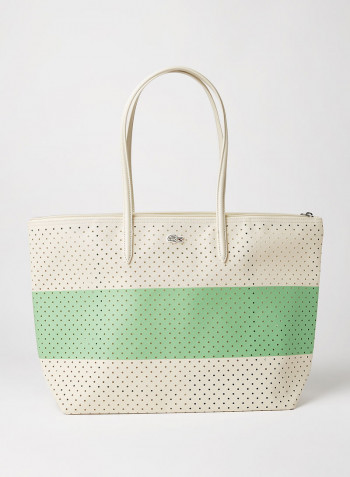Colourblock Perforated Shoulder Bag Multicolour