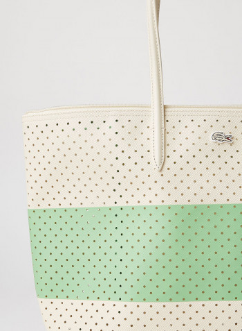 Colourblock Perforated Shoulder Bag Multicolour