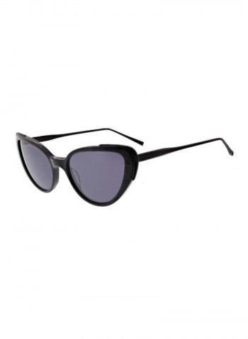 Women's Delphine Sunglasses Broad Cateye With Metal Inlay
