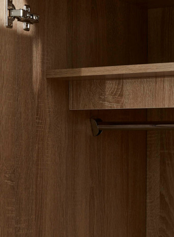 Kulltorp 4-Door Wardrobe Brown 158x181.5x45.5centimeter