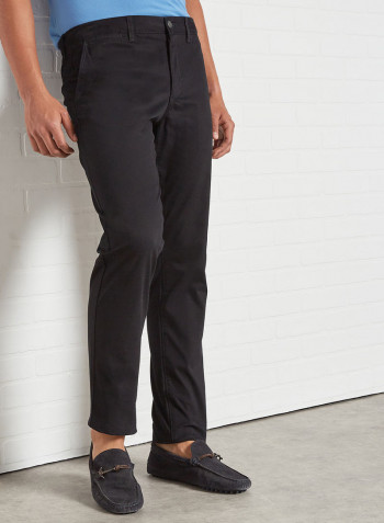 Mid Rise Classic Pants Black