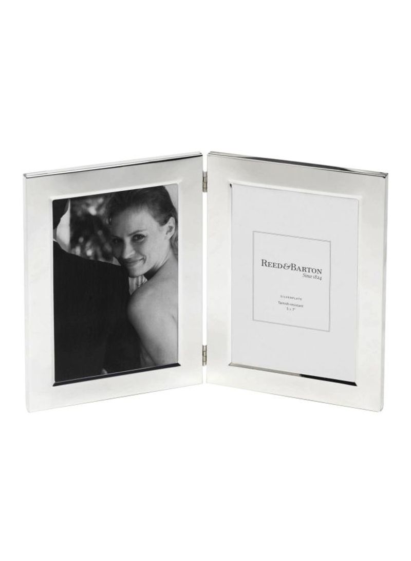 Double Plate Picture Frame Silver 7x1x8inch