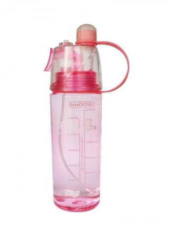 Portable Mist Spray Drinking Water Bottle 600ml