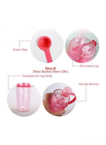 Portable Mist Spray Drinking Water Bottle 600ml