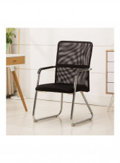Thick Breathable Mesh Conference Chair Black 72 x 53 x 19cm
