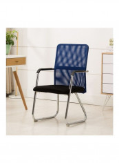 Thick Breathable Mesh Conference Chair Blue/Black 72 x 53 x 19cm