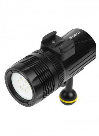 Rechargeable Dimmable Outdoor LED Video Shooting Light Black
