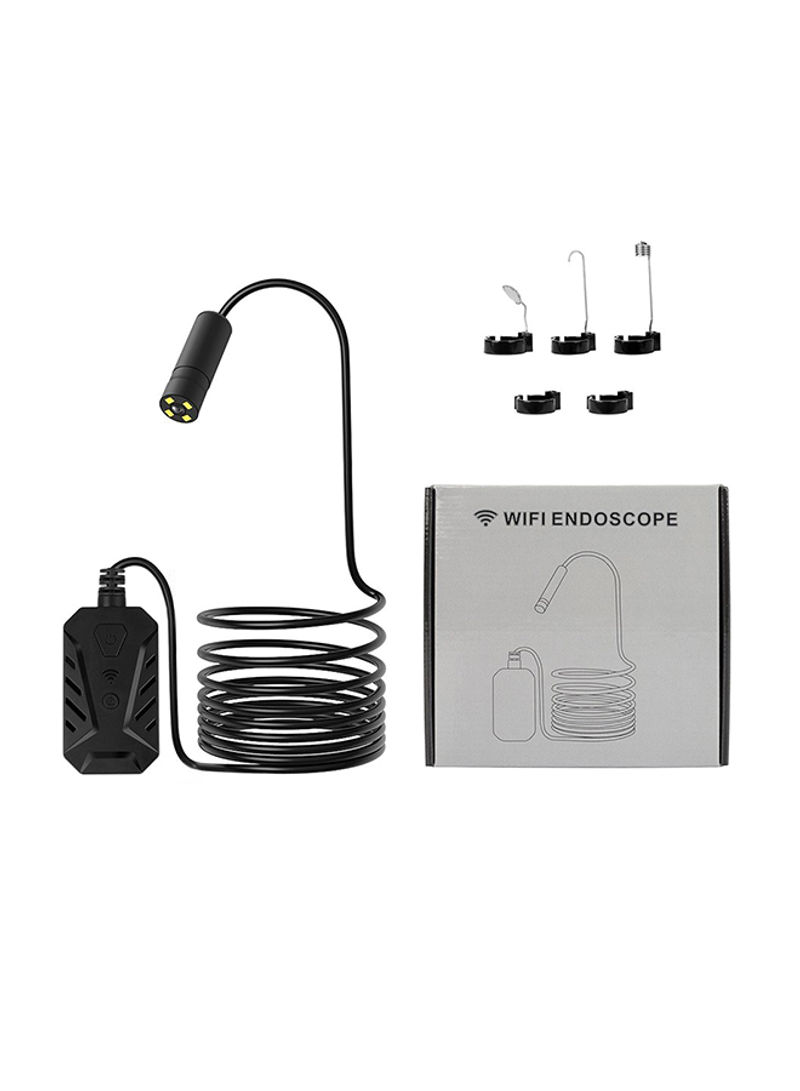 Waterproof Wireless Hand-Held Endoscope Borescope Inspection Camera With Adjustable LEDs And Wire