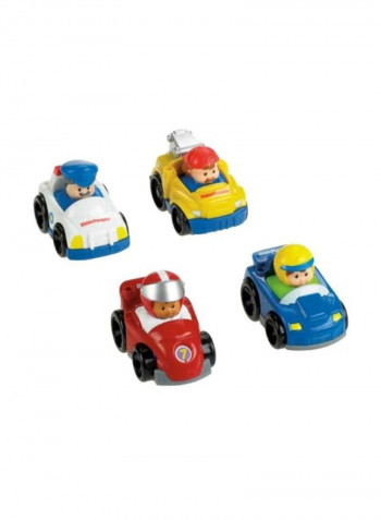 4-Piece Wheelies Vehicles Set V1624