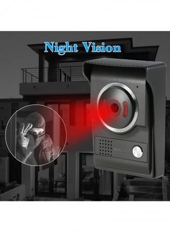 Night Vision Rainproof Visual Intercom Two-Way Audio Video Surveillance Camera White 1.73kg