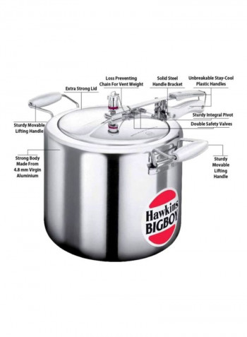 BigBoy Pressure Cooker Silver 18L
