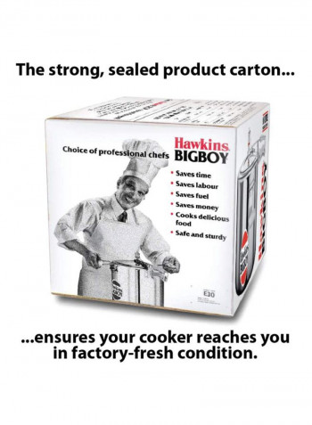 BigBoy Pressure Cooker Silver 18L