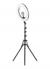 Dimmable  LED Ring Light With Tripod Stand Kit 48watts Black