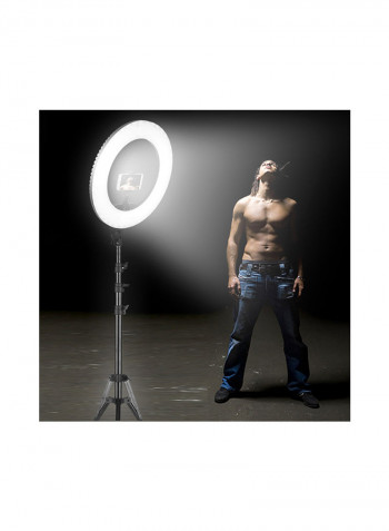 Dimmable  LED Ring Light With Tripod Stand Kit 48watts Black