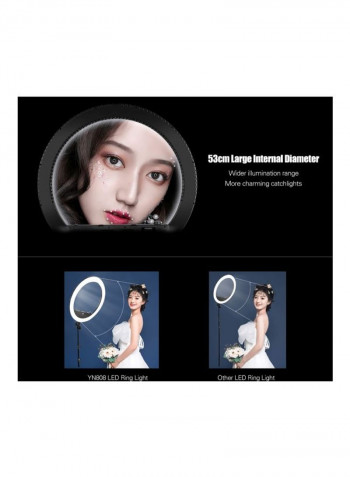 LED Video Ring Light With Remote Control White