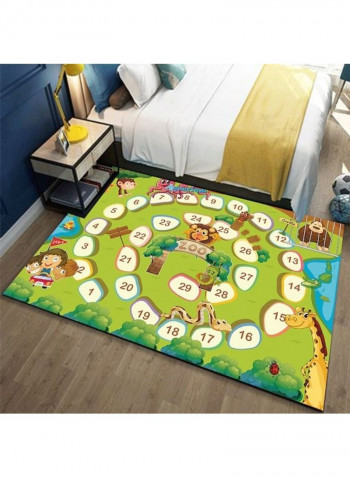 Cartoon Animal Pattern Rug Multicolour 140x200cm