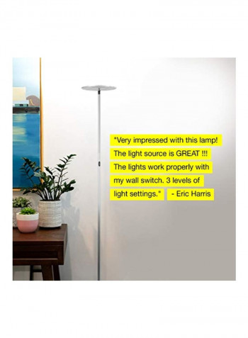 LED Floor Lamp White 10 x 10 x 63inch