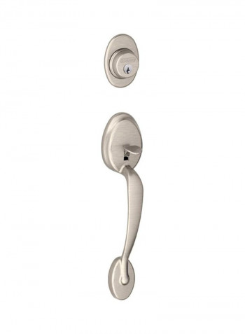 Plymouth Exterior Handle Set With Deadbolt Silver 16x8.5x17.1inch