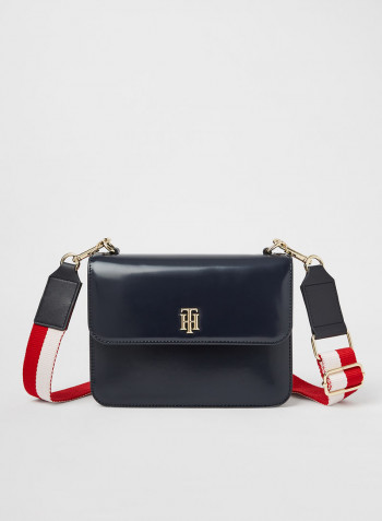 Staple Monogram Plaque Crossover Bag Desert Sky