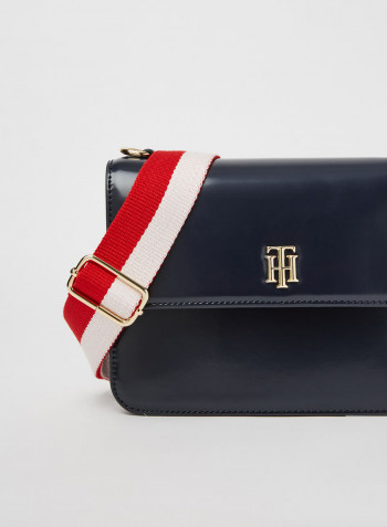 Staple Monogram Plaque Crossover Bag Desert Sky
