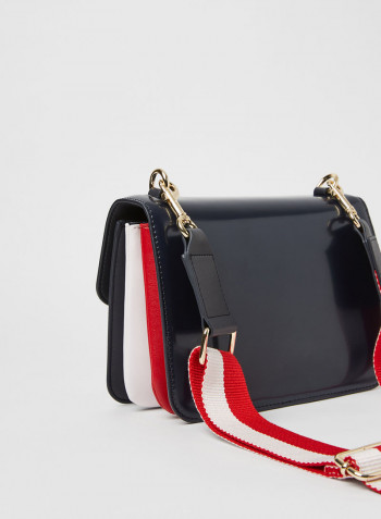 Staple Monogram Plaque Crossover Bag Desert Sky