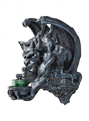 Whitechapel Manor Gargoyle Wall Sconce Black 13x11.5x10inch